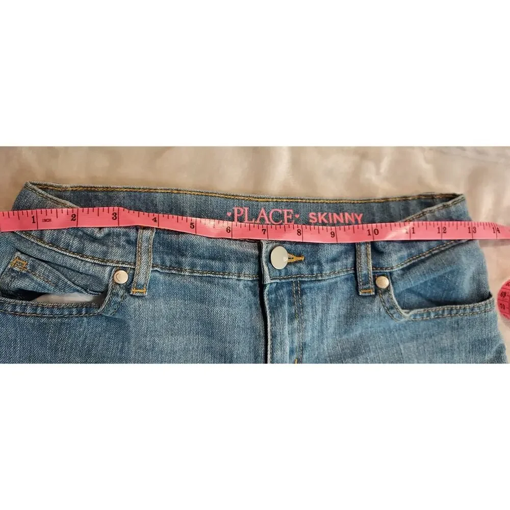 The Childrens Place Girls Mid Rise Jeans Lot of 2 Size 12 - Bootcut and Skinny